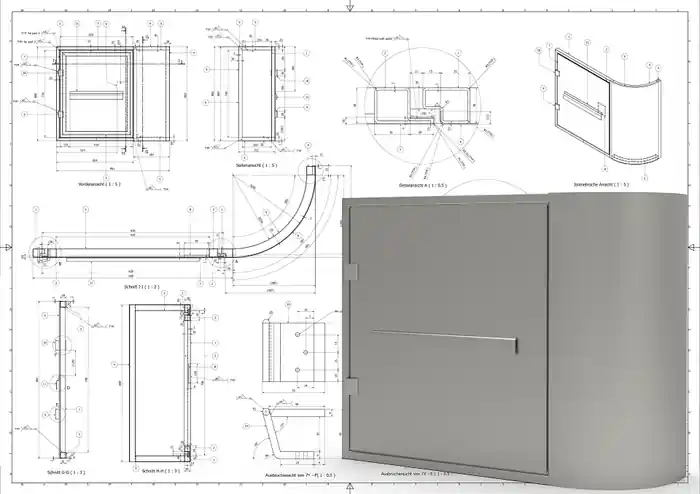 I can do mechanical welding, laser cutting, and GD&T shop drawings