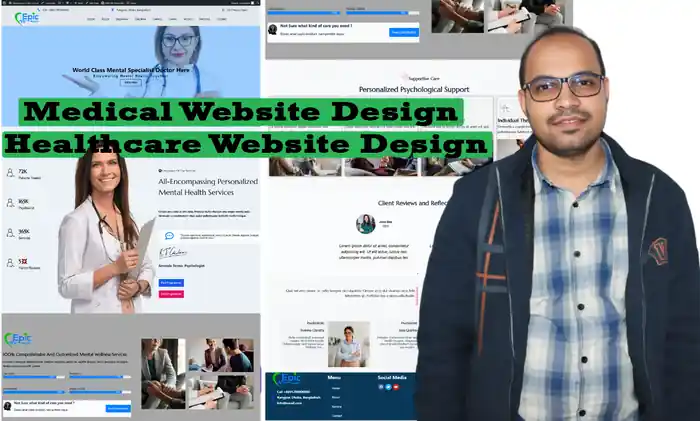 I can design medical, healthcare, dental, doctor, clinic website