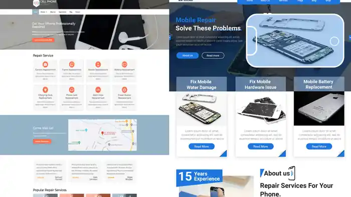 I can creat a mobile and computer repair wordpress website