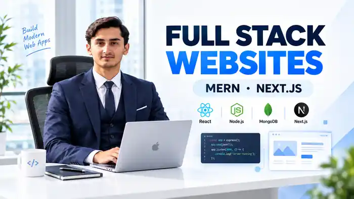 I can Modern Full Stack Websites using MERN & Next.js Speed Optimization