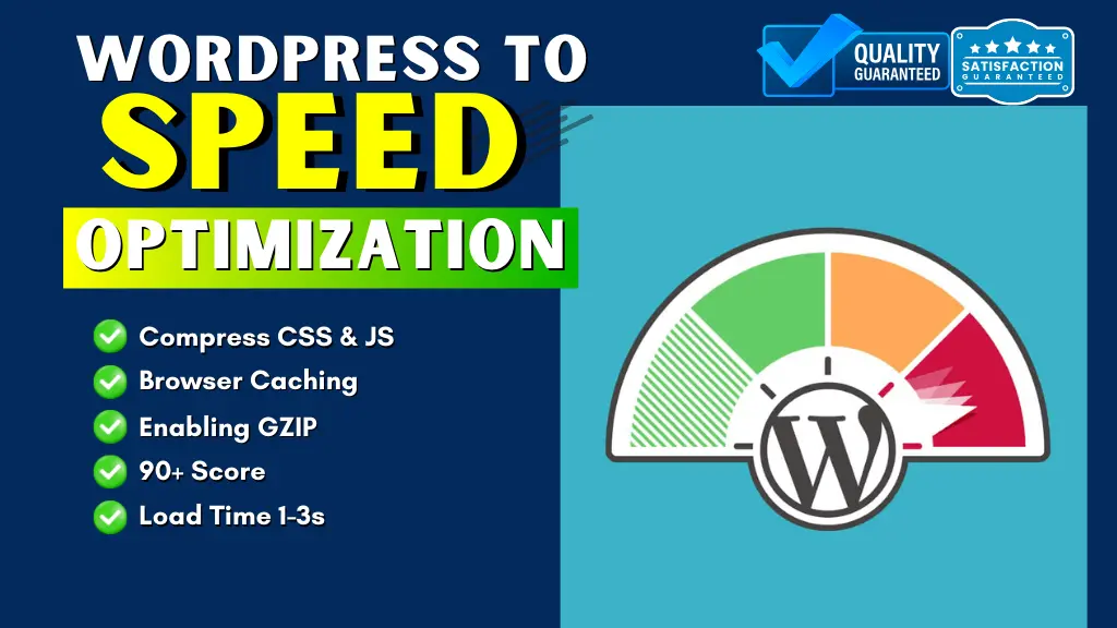 I can do wordpress speed optimization and fix woocommerce speed performance
