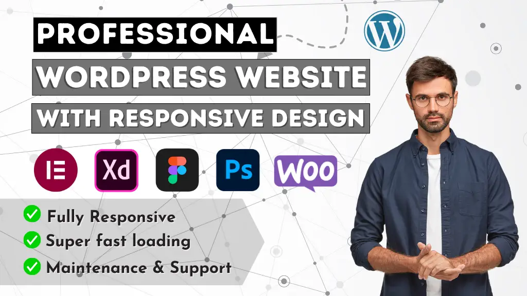 I can develop professional wordpress website with responsive design