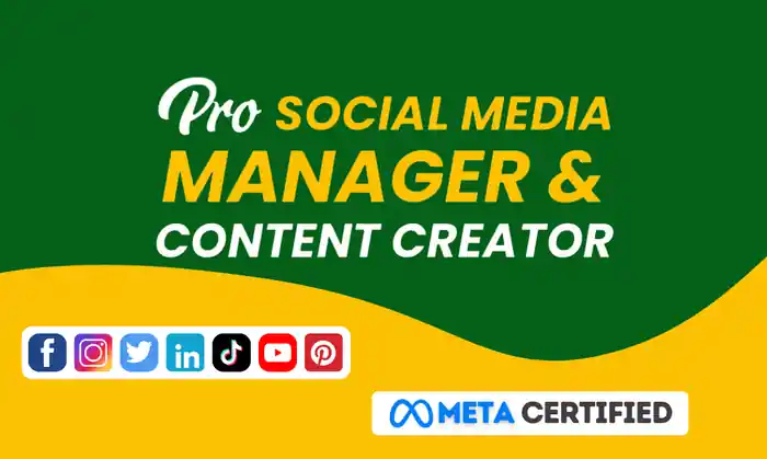 I can be your Social Media Manager and Content Creator