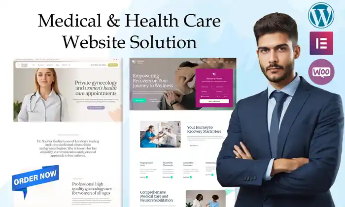 I can built a professional medical, healthcare, salon spa, or dental clinic