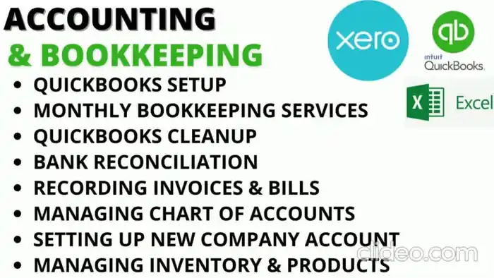 I can do Accounting and Bookkeeping in Xero, Quickbooks and Odoo.