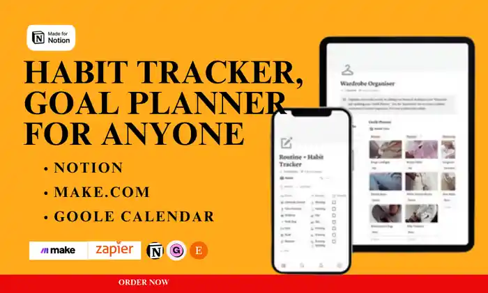 I can do notion life os adhd planner google cal sheets notion habit tracker
