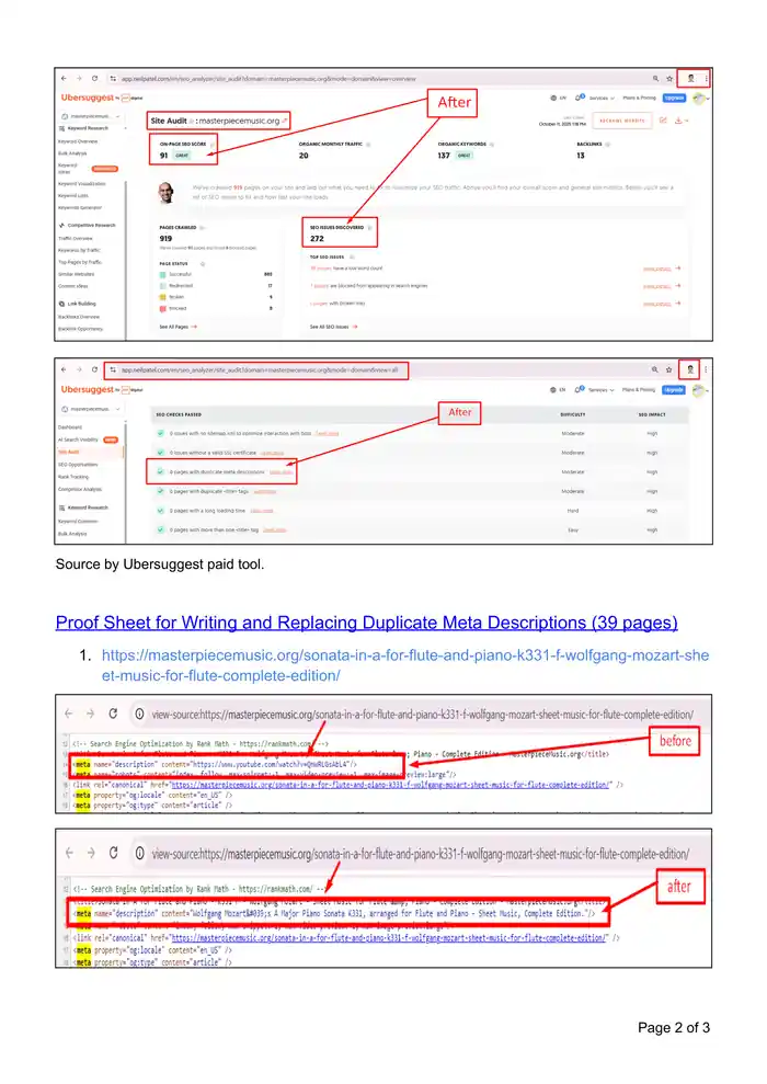 I can do on page SEO and technical optimization for your WordPress website