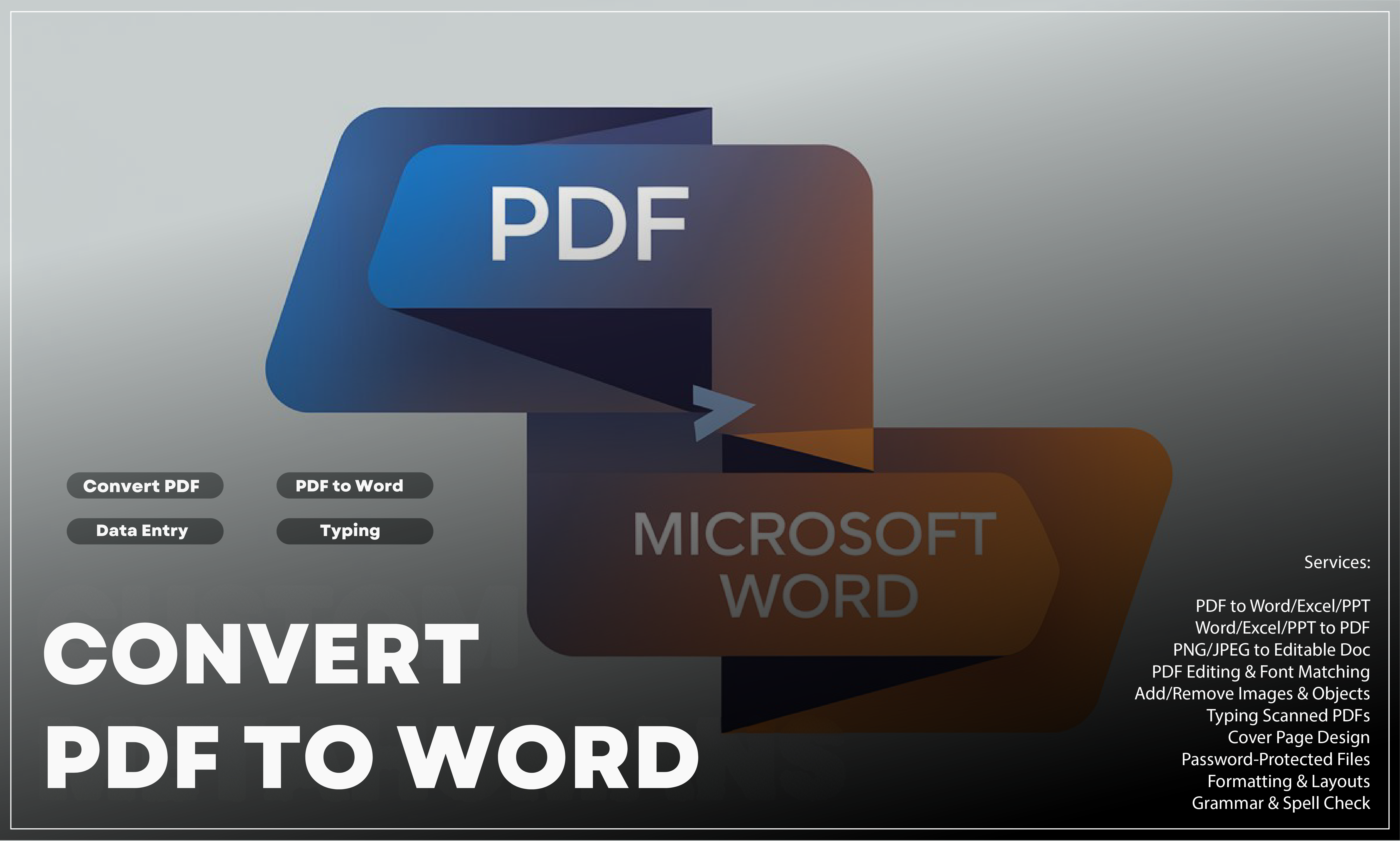 I can convert pdf to word and excel