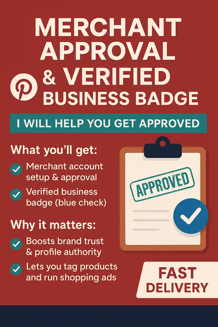 I can I will approve your Pinterest Merchant center