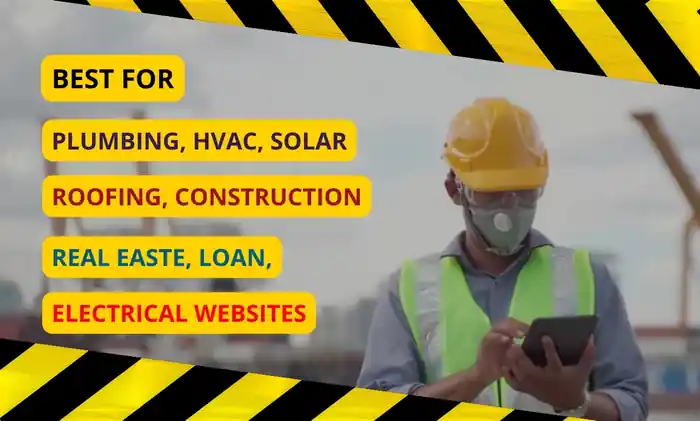I can I will design construction hvac solar plumbing or handyman website