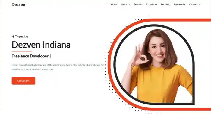 I can create a professional portfolio website, resume or business website