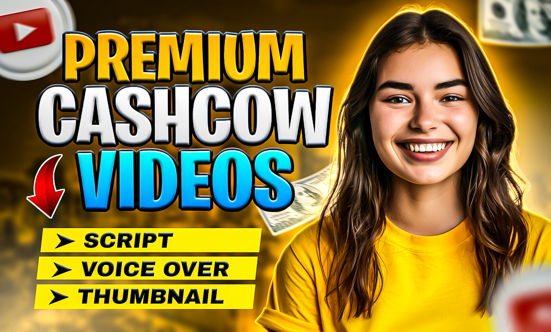 I can create top 10 cash cow faceless videos and youtube automation channel.