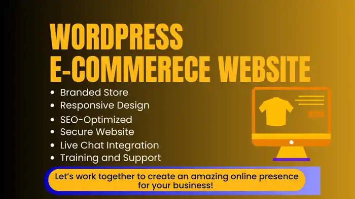 I can build responsive wordpress ecommerce website or woocommerce store