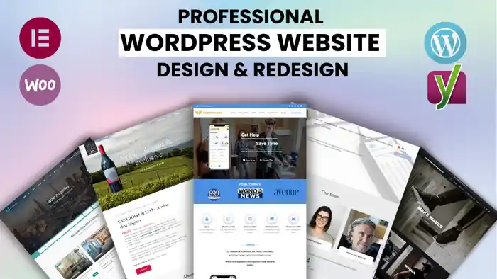 I can do wordpress website design and redesign wordpress elementor