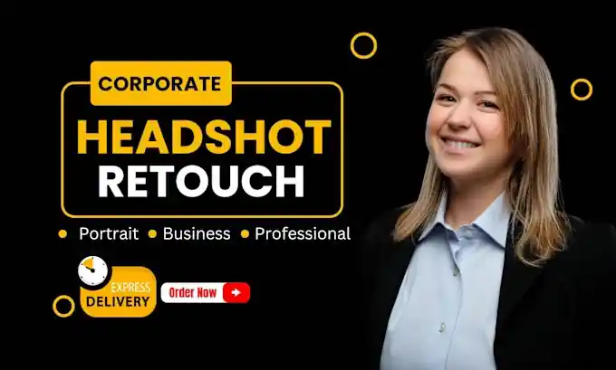 I can retouch and edit your corporate business headshots, and portrait