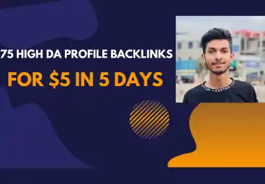 I can 117 90+DA HQ profile backlinks