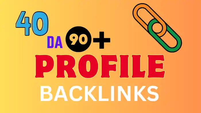 I can 40 Da 90 + high-quality profile Backlinks
