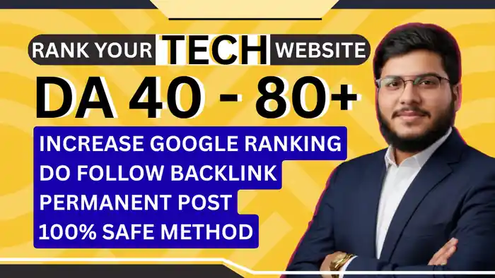 I can do tech guest post backlink, premium guest post on high DA tech blog.
