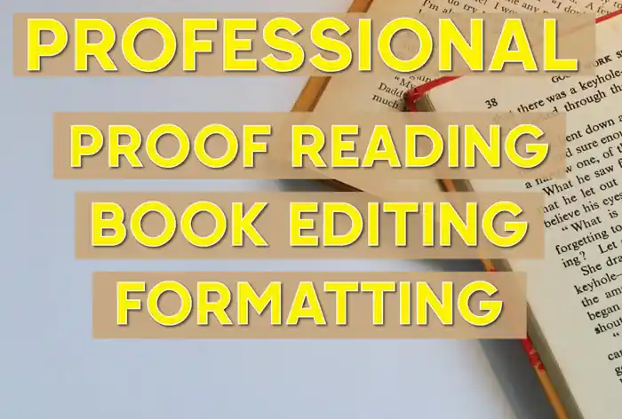 I can professionally edit, proof read, format your book ebook