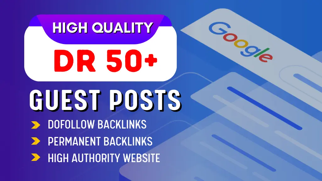 I can do high DA guest posting with SEO dofollow backlinks