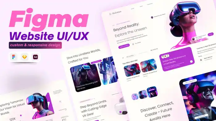 I can do figma website design, website ui ux design, figma design, redesign