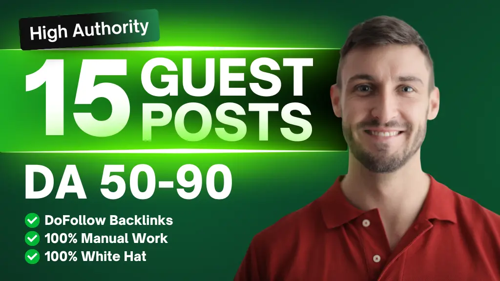 I can high da90 dofollow guest post with contextual SEO backlinks
