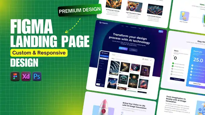 I can do figma landing page, saas landing page, website redesign