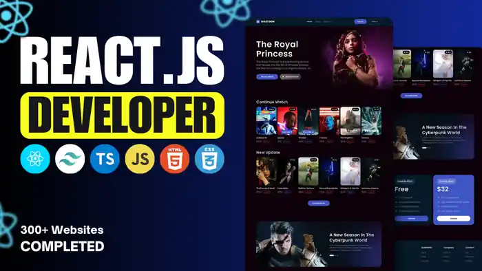 I can be your frontend web developer using React, HTML, CSS, Bootstrap, Java
