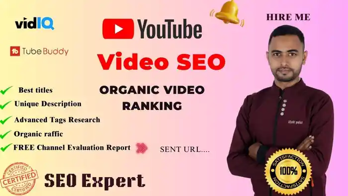 I can be your best youtube video SEO expert and channel manager