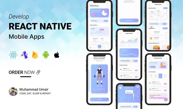 I can mobile app development, android, ios app development, React Native