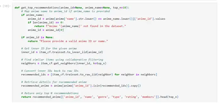 I can build recommendation system using machine learning AI in python