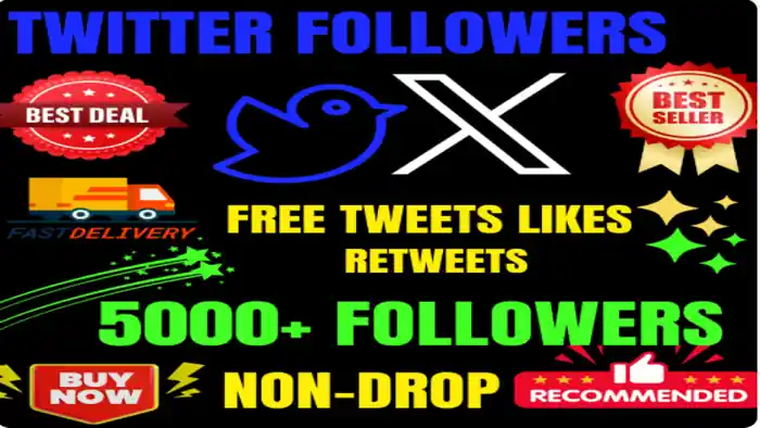 I can add 5000+ twitter non drop followers