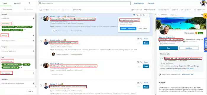 I can build your targeted b2b leads list using LinkedIn Sales navigator