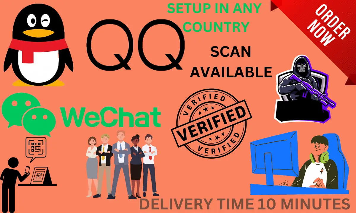 I can do wechat qq or any china account for business