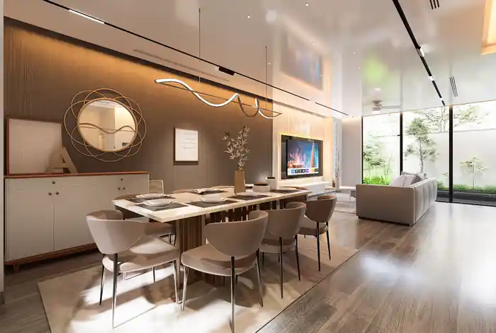 I can do 3d model, interior design, realistic render, walkthrough