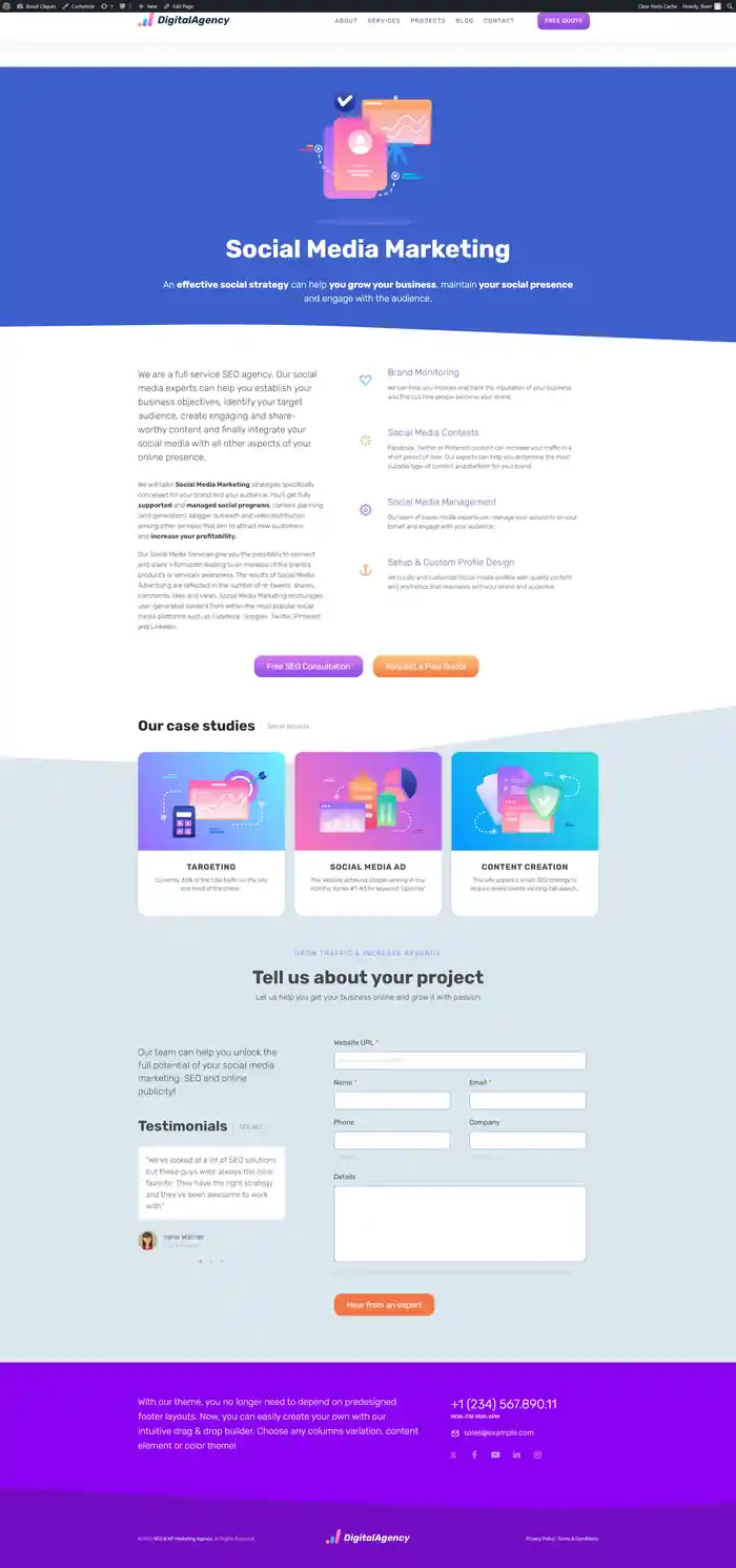 I can dynamic wordpress landing page design with elementor || Betheme