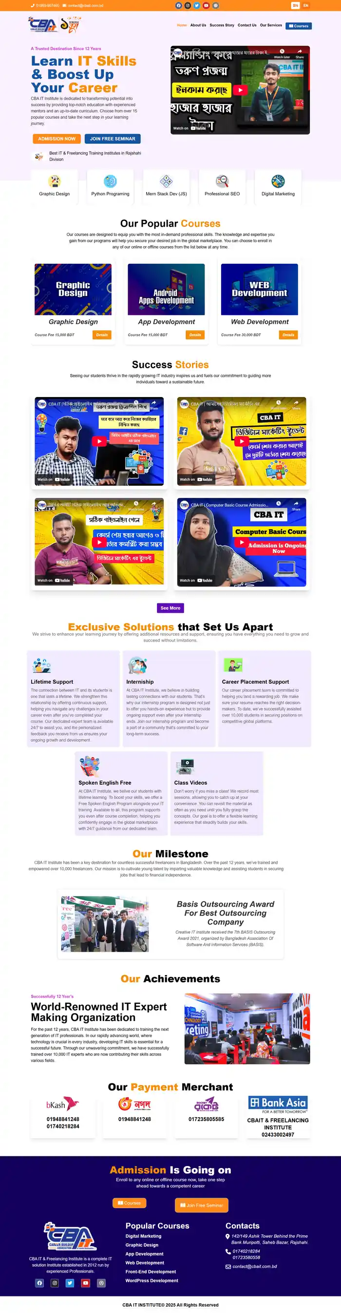 I can build a full stack web app using react and laravel