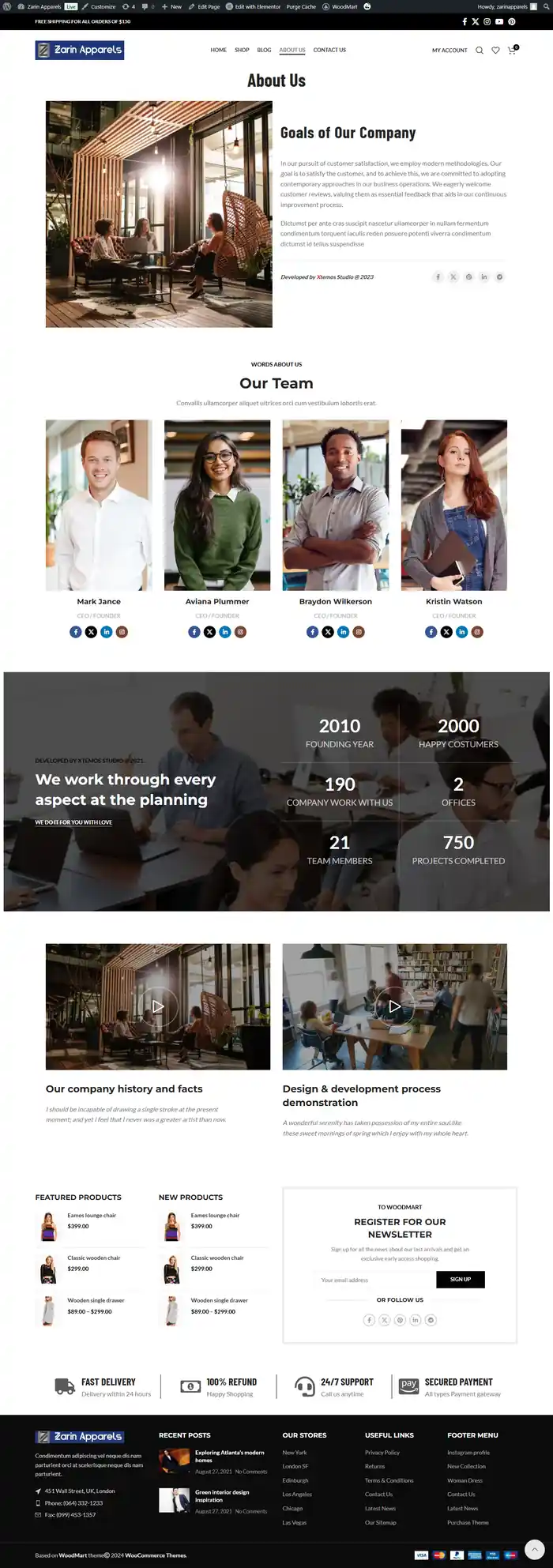 I can develop stunning WordPress Websites using Elementor or Elementor pro