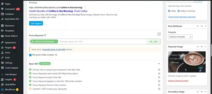 I can do Keyword research and on-page seo to boost your website visibility