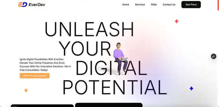 I can develop website in react js, next js, node js, and express js