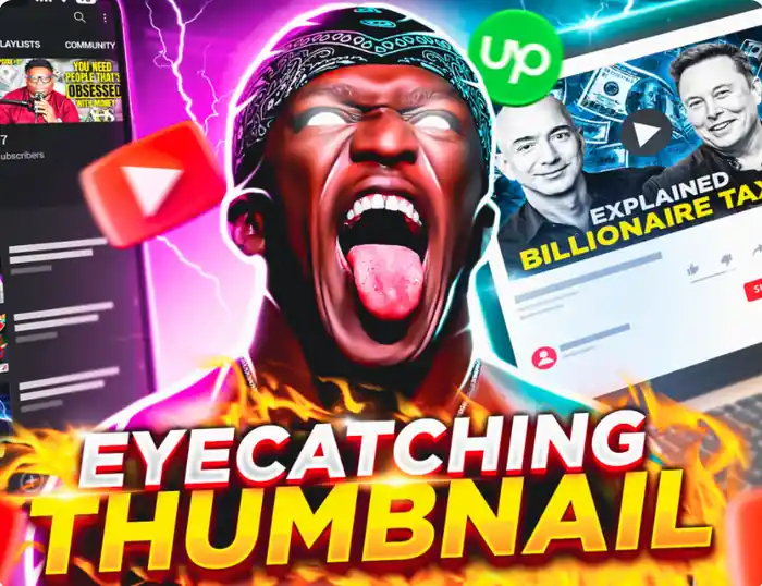 I can design scroll-stopping, eye-catching youtube thumbnails