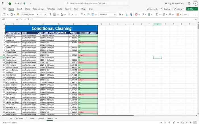 I can Provide Professionally Cleaned Data