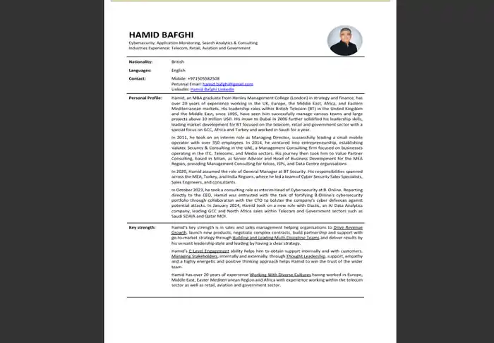 I can write professional resume for IT, cybersecurity, software engineer