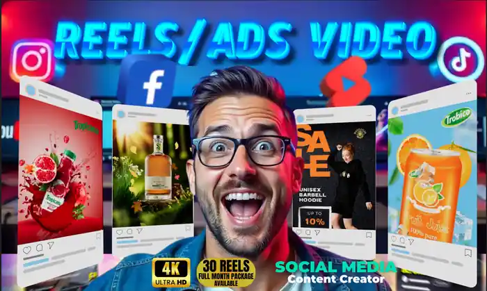 I can  create social media reels or ads video for your business