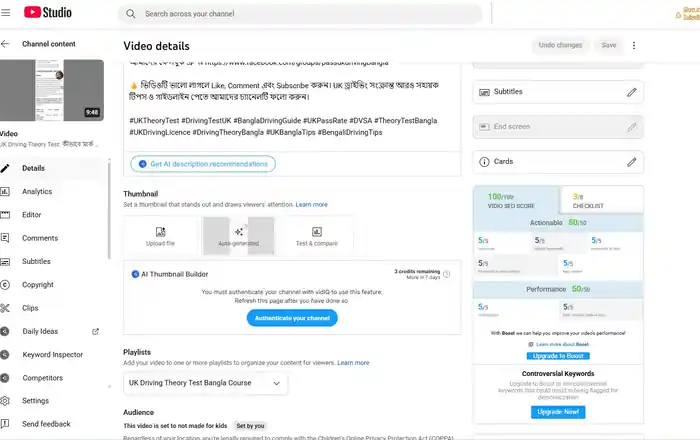 I can do Youtube channel SEO and video optimization for top ranking