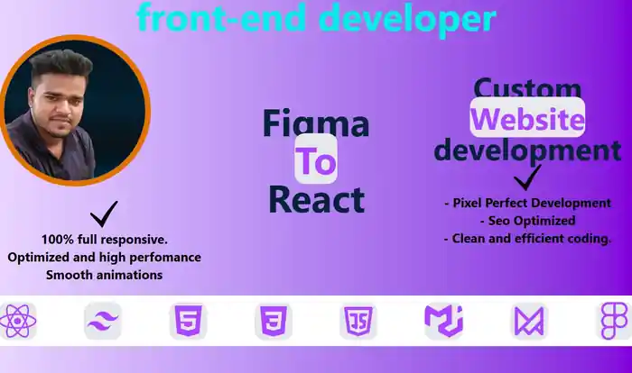 I can Modern Front-End Development with React, Tailwind & Framer Motion