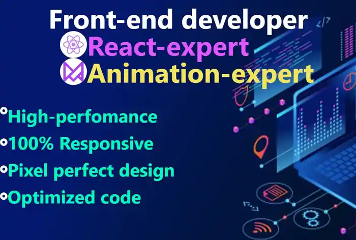I can develop a modern React website with Tailwind and animations