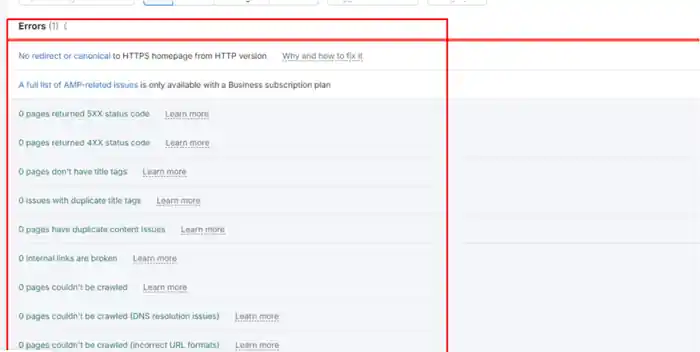 I can do technical SEO, semrush audit, fix errors, page indexing, and more