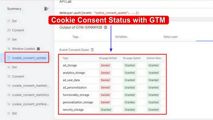 I can setup google consent mode v2, cookie consent banner with GTM