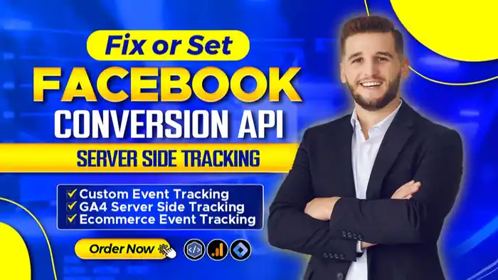 I can setup server side tracking, conversion API, and facebook pixel